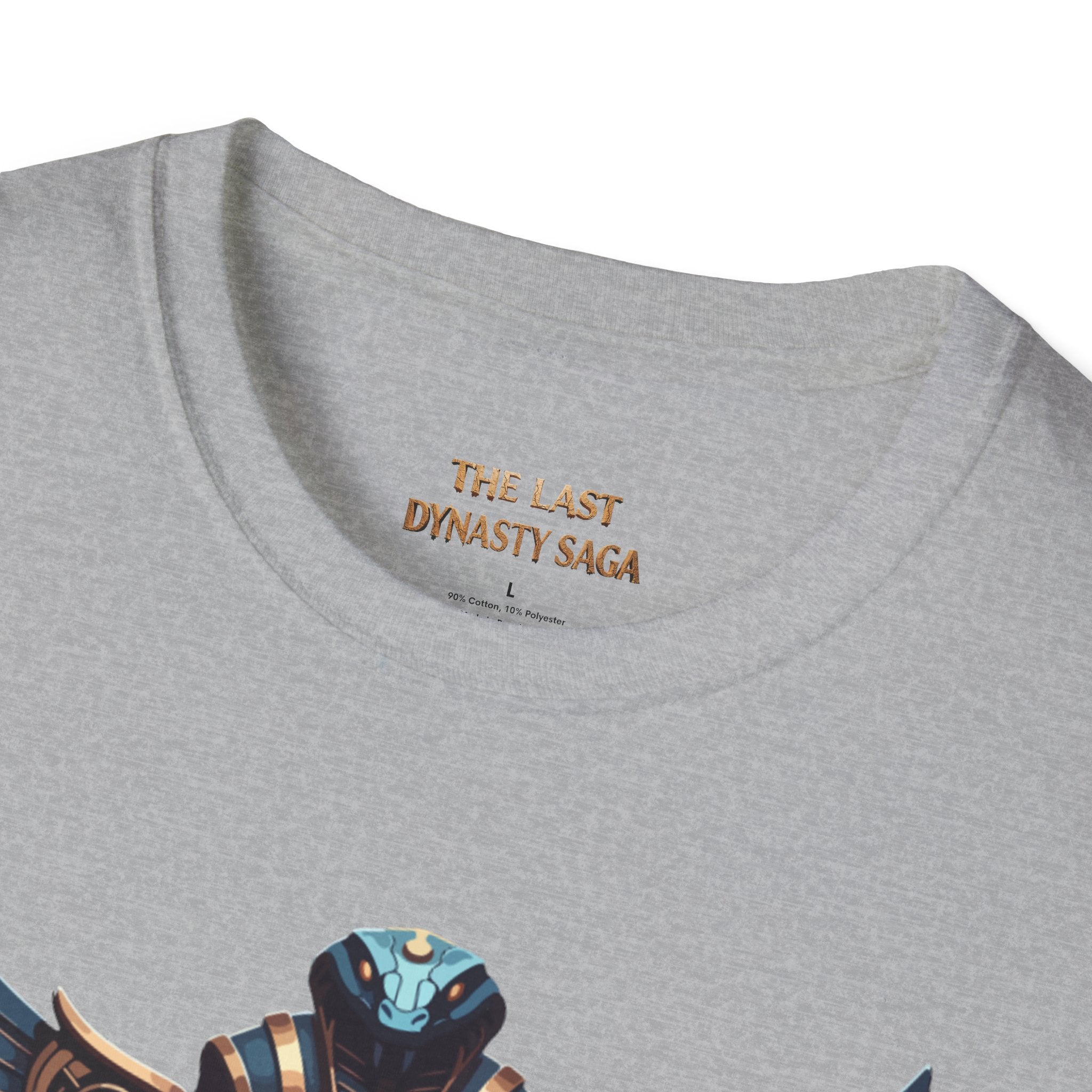 Egyptian Pharaoh Chest &amp; Serpent Back T-Shirt — "This Is Your Awakening / Endless Power"