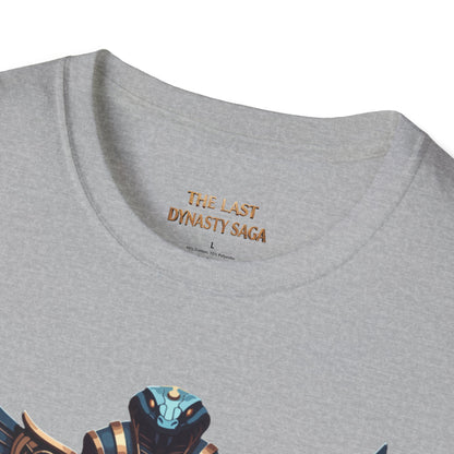 Egyptian Pharaoh Chest &amp; Serpent Back T-Shirt — "This Is Your Awakening / Endless Power"