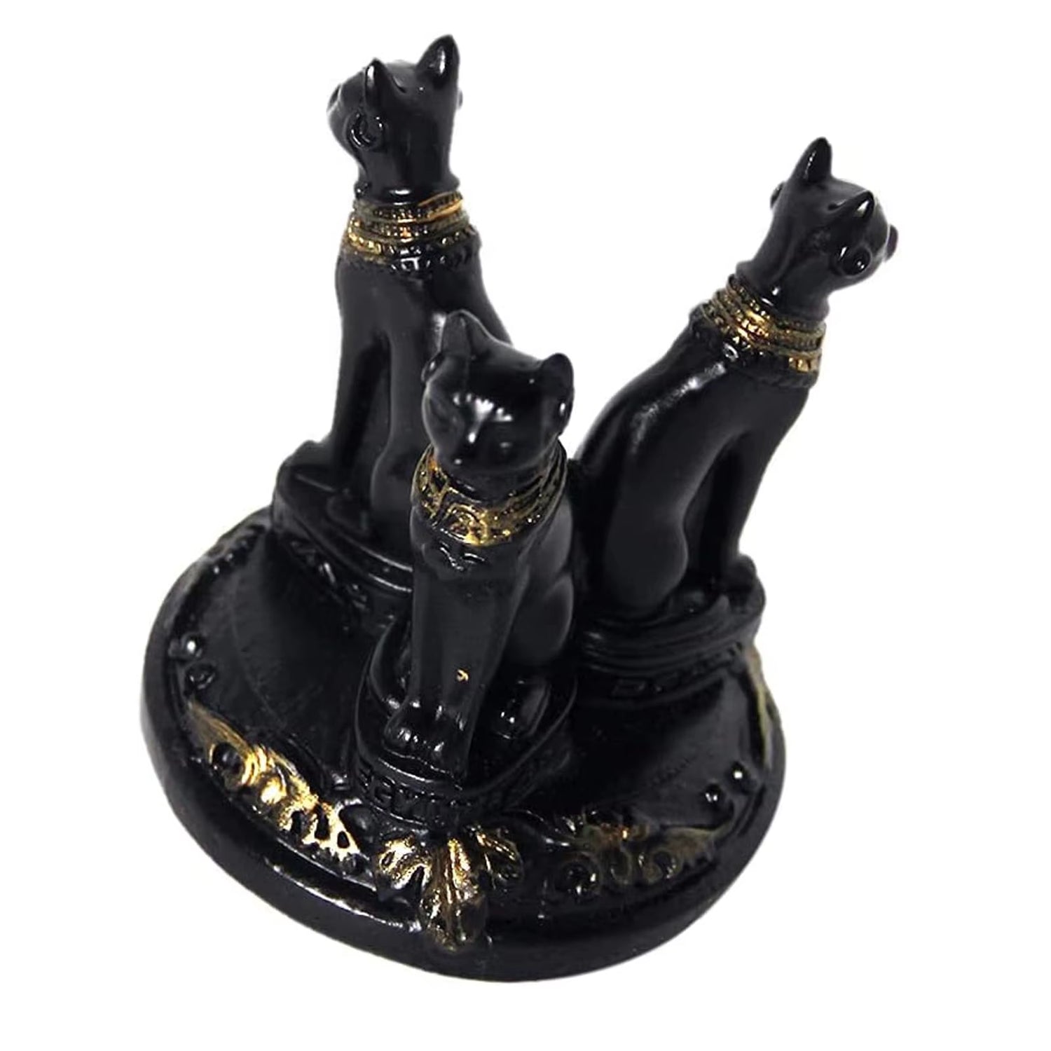 The Triple Guardian of Bastet Crystal Sphere Stand
