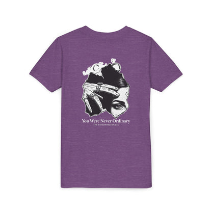 Youth Graphic Tee — THE SAGA Compass &amp; Abstract Hero&