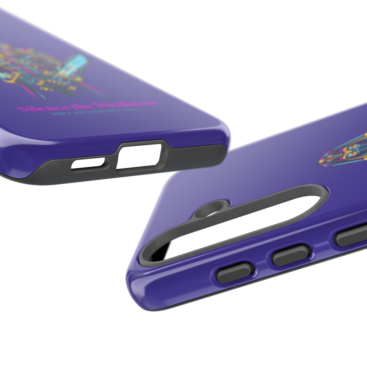 Phone Case — Neon Pharaoh Dual Swords "Silence the Weakness"