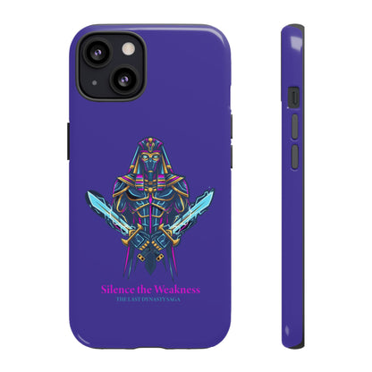 Phone Case — Neon Pharaoh Dual Swords "Silence the Weakness"