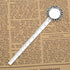 2-Piece 20mm Ruler Bookmark Base – Cabochon Setting (Vintage Metal)