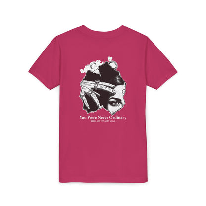 Youth Graphic Tee — THE SAGA Compass &amp; Abstract Hero&