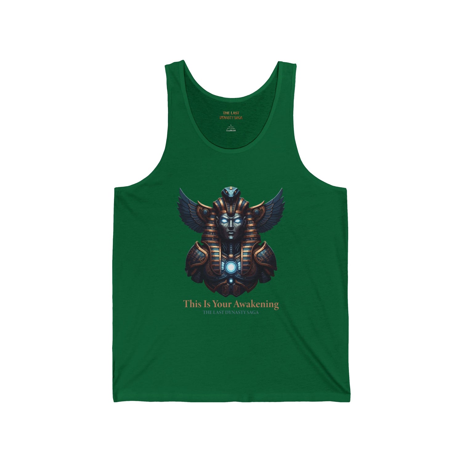Egyptian Scarab &amp; Eye Tank Top — "This Is Your Awakening" Spiritual Graphic Tank