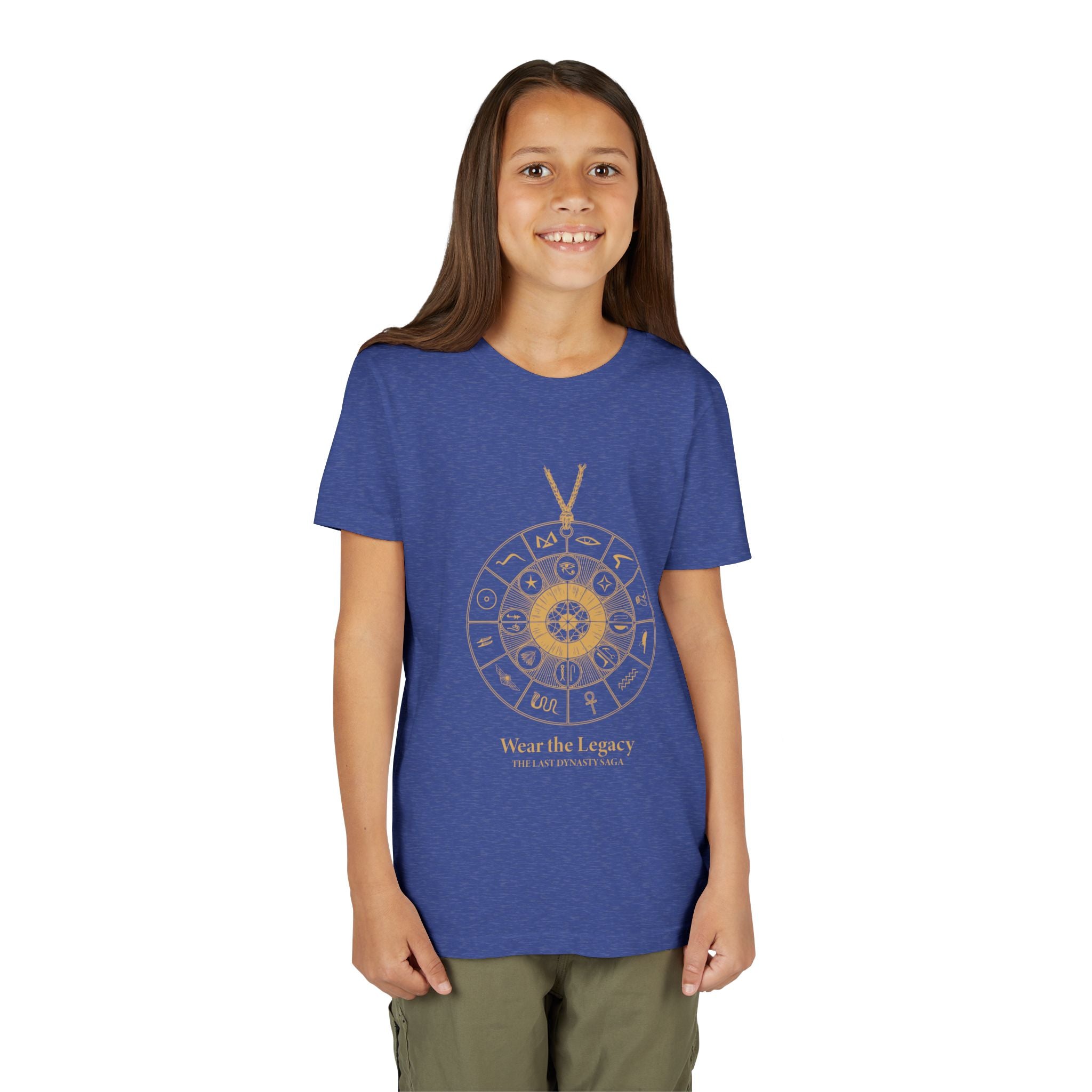 Youth Graphic Tee — THE SAGA Compass &amp; Abstract Hero&