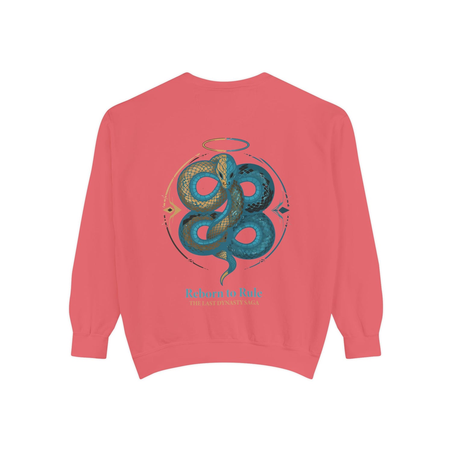 Snake Emblem Sweatshirt — "Reborn to Rule" Graphic Crewneck