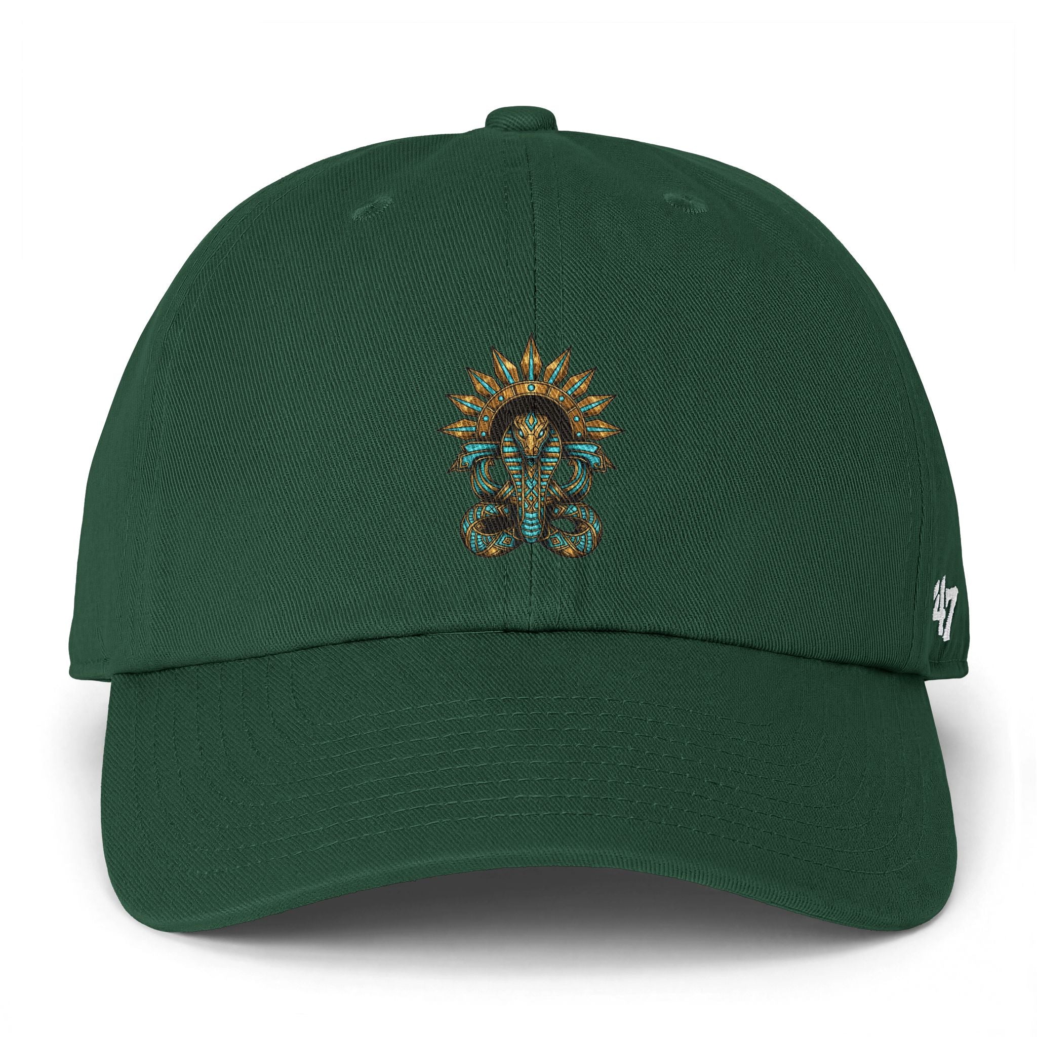 Embroidered Serpent Sun-disc Cap — Clean Up Cap