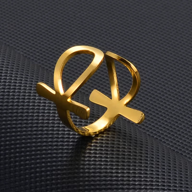 The Wrapped Ankh Open Band Symbol Ring