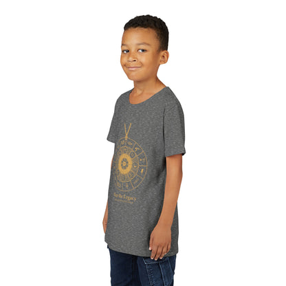 Youth Graphic Tee — THE SAGA Compass &amp; Abstract Hero&