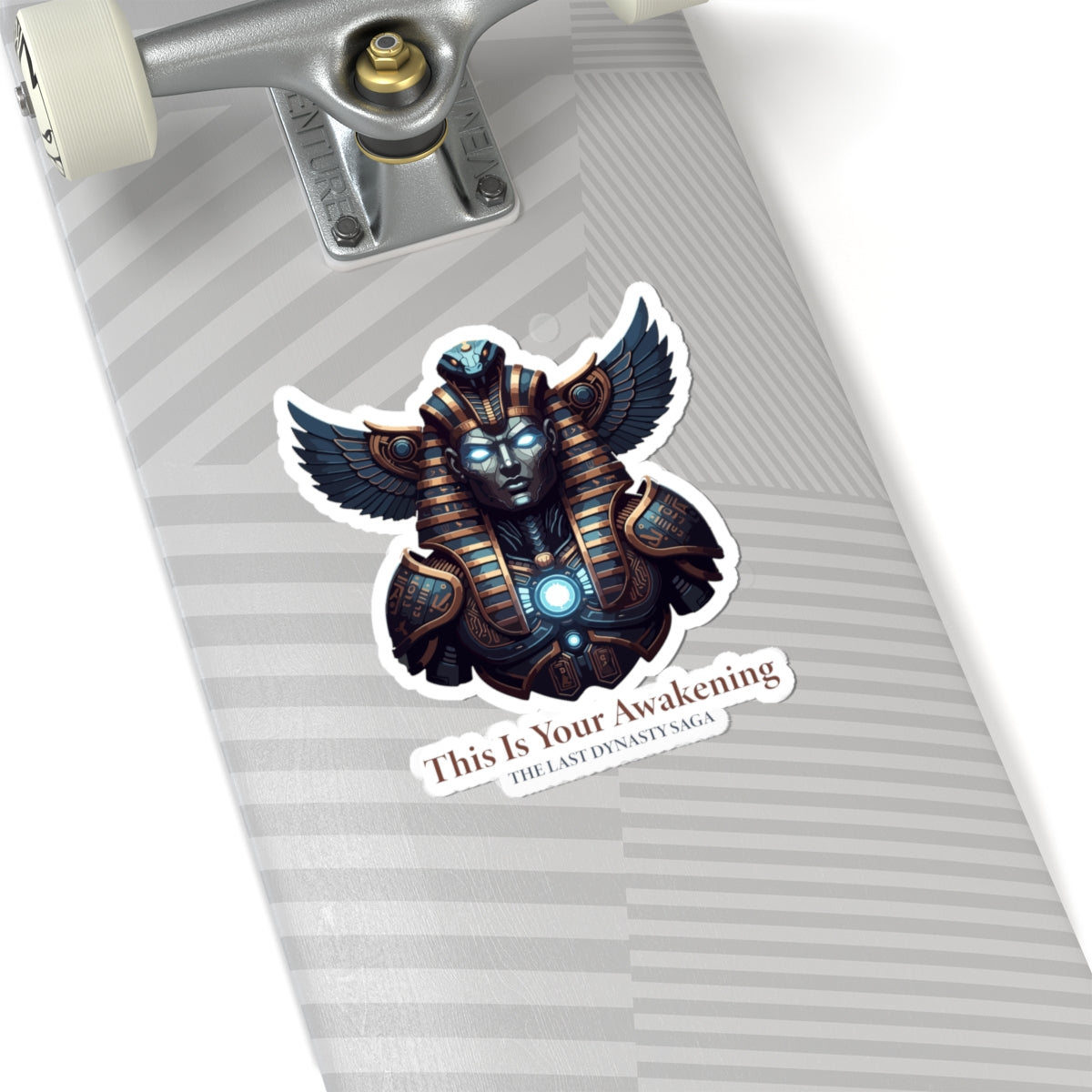Last Dynasty Saga Sticker — Minimalist Retro Game Logo Kiss-Cut Sticker