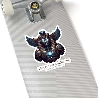 Last Dynasty Saga Sticker — Minimalist Retro Game Logo Kiss-Cut Sticker