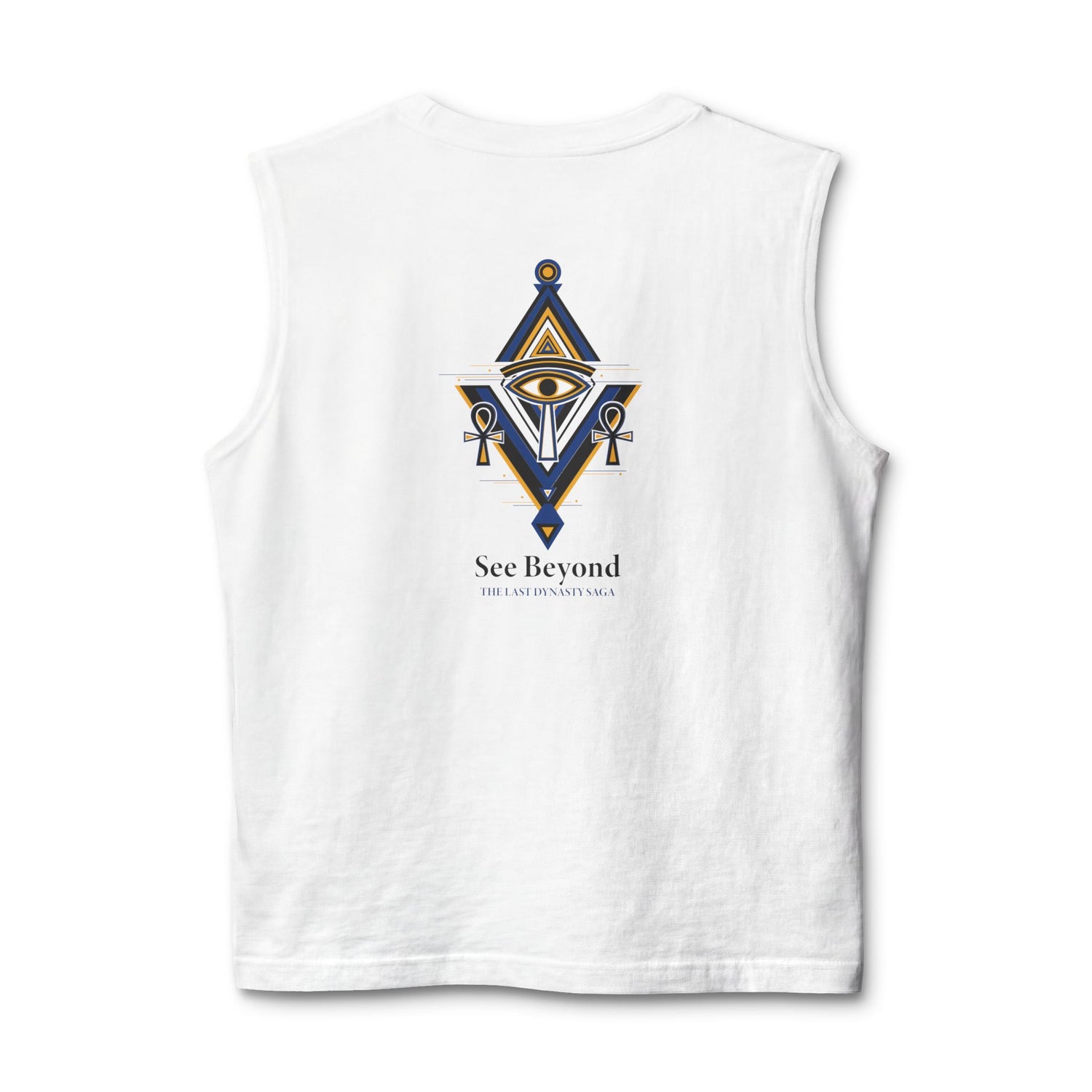 Egyptian Scarab Muscle Tank — "This Is Your Awakening" Mystical Graphic