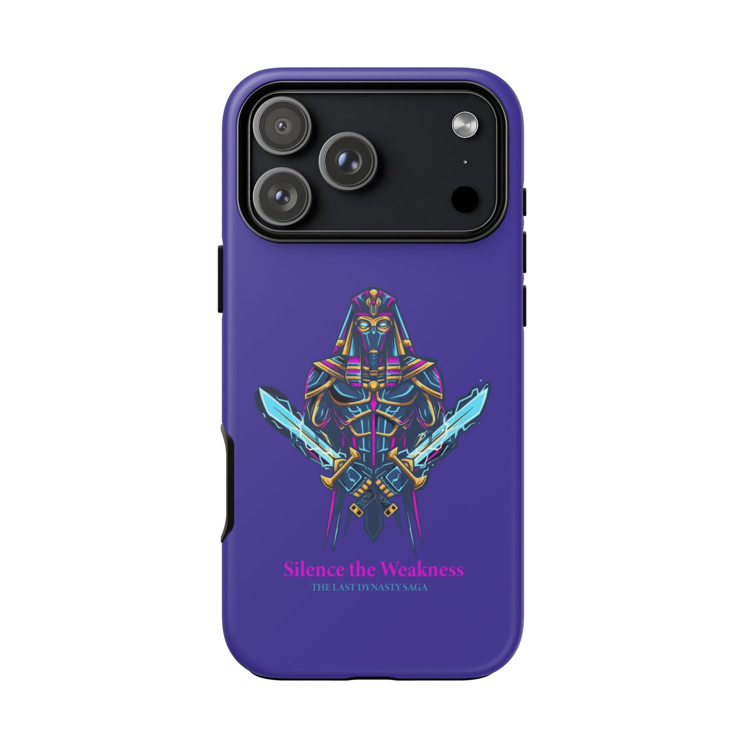 Phone Case — Neon Pharaoh Dual Swords "Silence the Weakness"