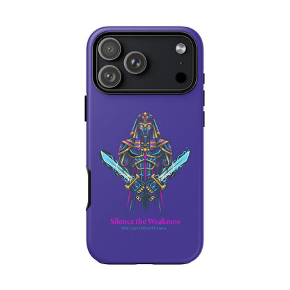 Phone Case — Neon Pharaoh Dual Swords "Silence the Weakness"