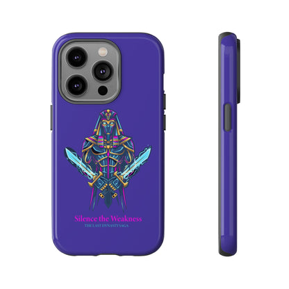 Phone Case — Neon Pharaoh Dual Swords "Silence the Weakness"