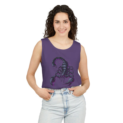 Scorpion Graphic Tank Top — Dark Cosmic Scorpion Art