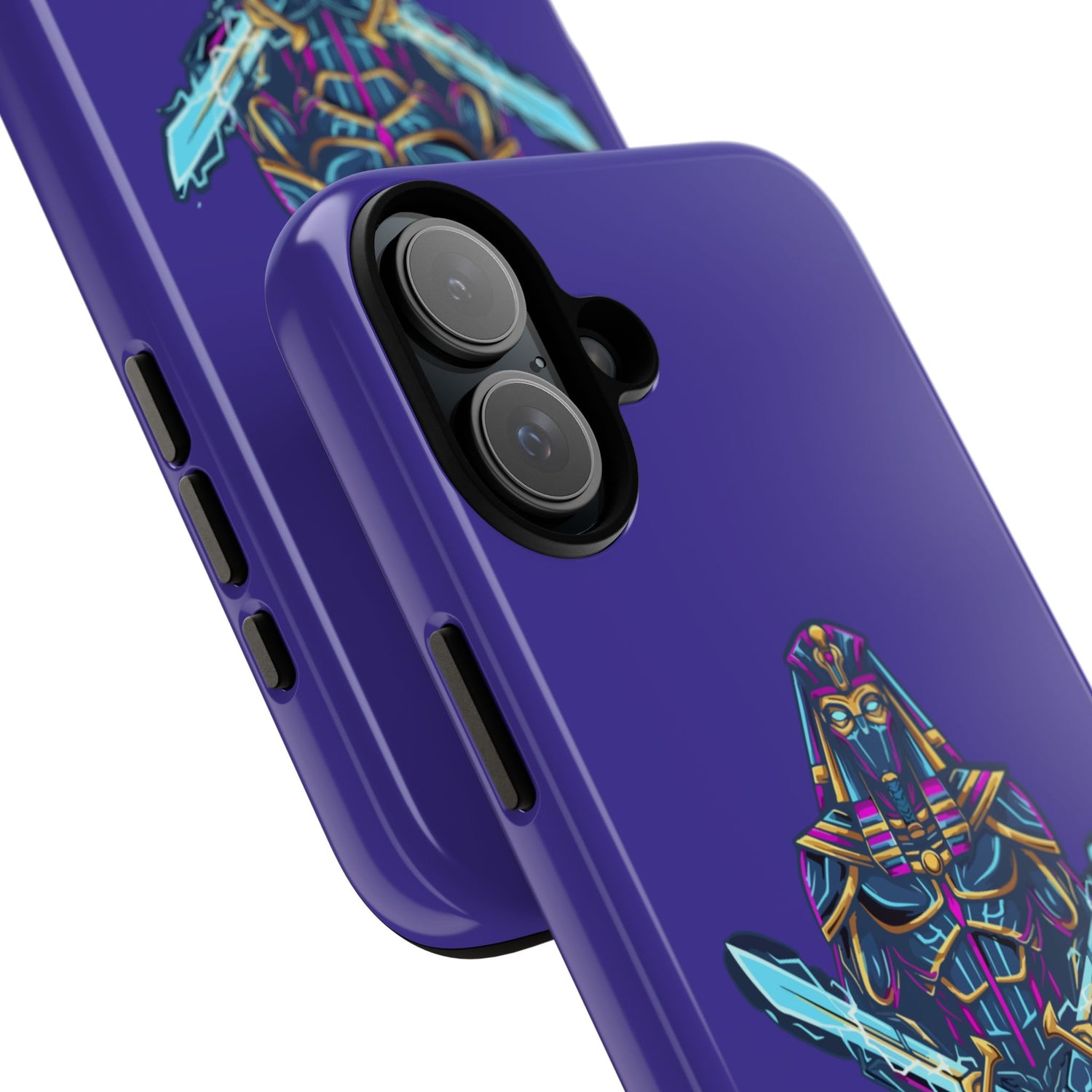 Phone Case — Neon Pharaoh Dual Swords "Silence the Weakness"