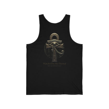 Egyptian Scarab &amp; Eye Tank Top — "This Is Your Awakening" Spiritual Graphic Tank