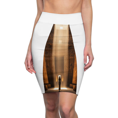 Egyptian Temple Pencil Skirt – Mystic Eye Art AOP