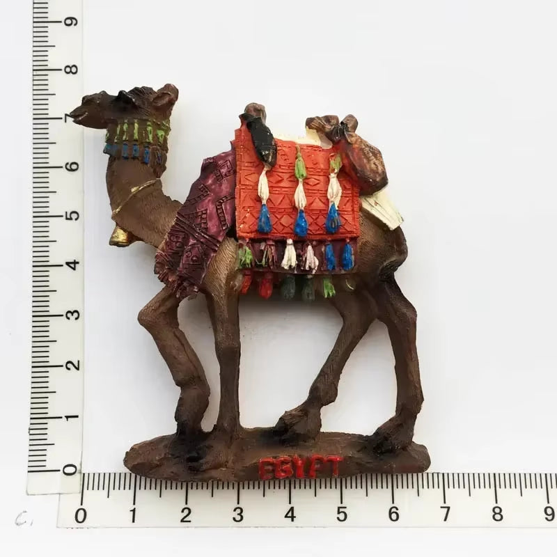Egyptian Pharaoh &amp; Anubis Fridge Magnet Resin Souvenir Decorative Accent
