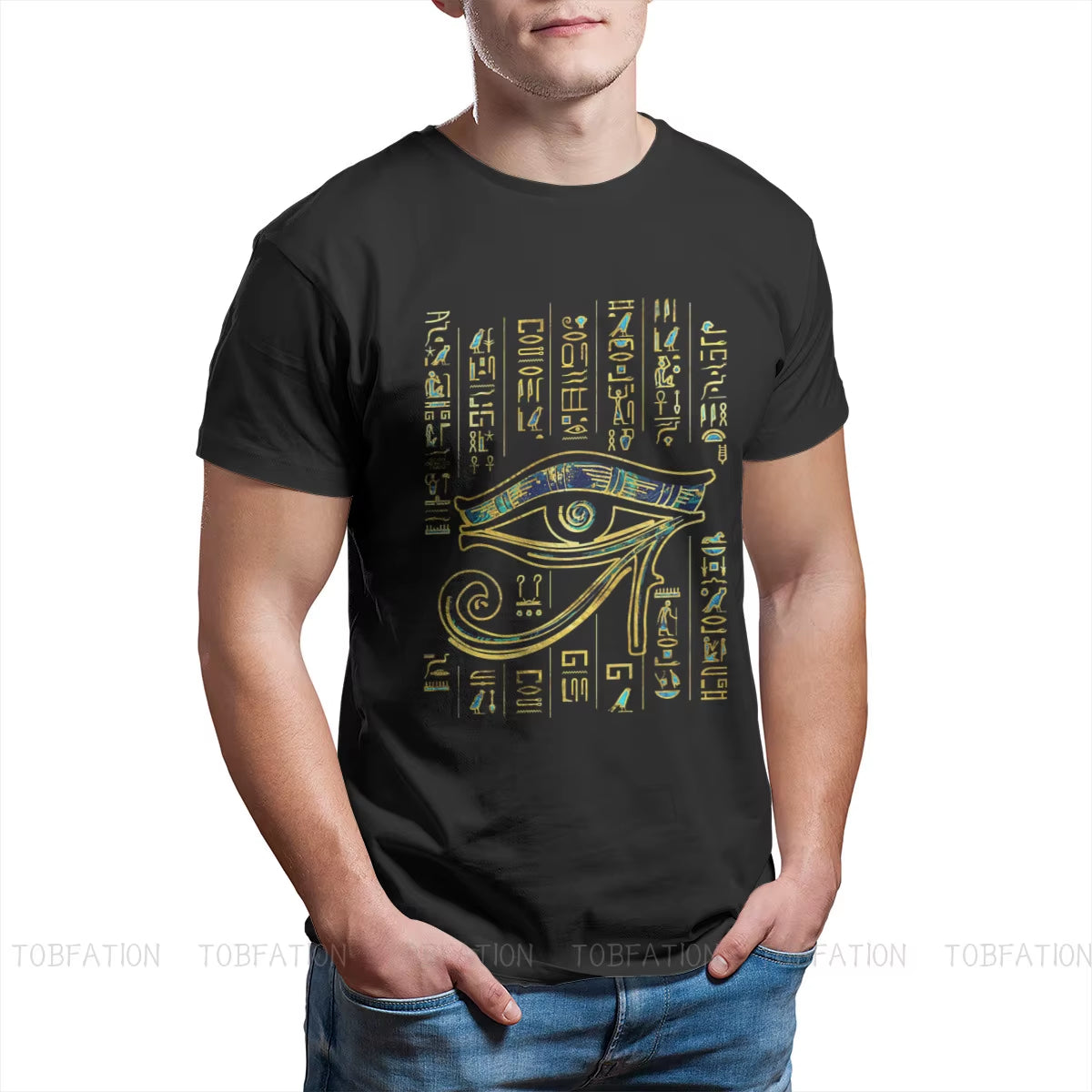 The Watcher’s Mark Eye of Horus Hieroglyphic T-Shirt