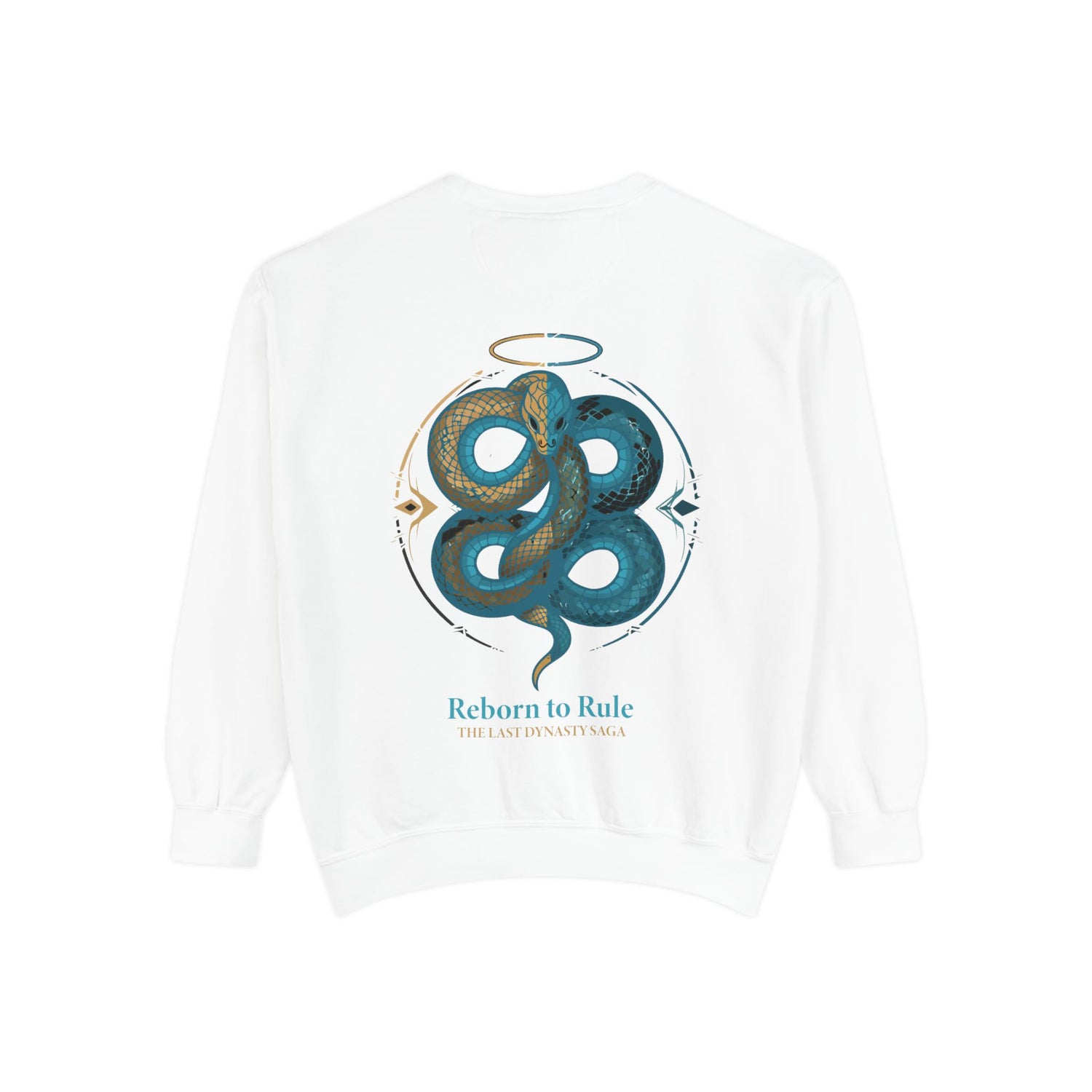 Snake Emblem Sweatshirt — "Reborn to Rule" Graphic Crewneck