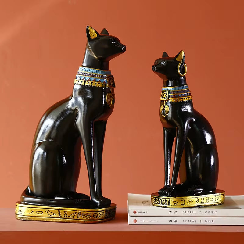 Bastet Cat Figurine Egyptian Guardian Sculpture
