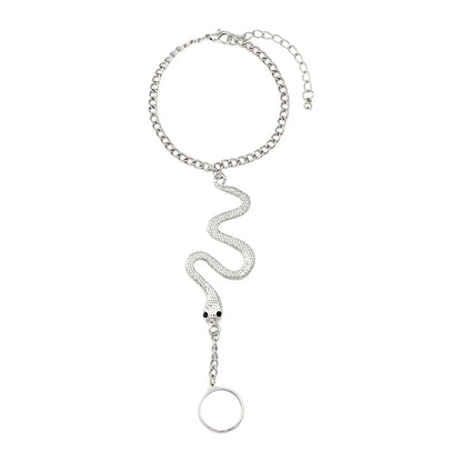 Exaggerated Gothic Snake Bracelet - Unique Animal Design for Women - Stylish Jewelry Gift for Any Occasion