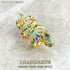 Exquisite Bright Golden Snake Pave Ring - A Stunning Europe Style Bohemia Jewelry Gift for Women in 925 Sterling Silver