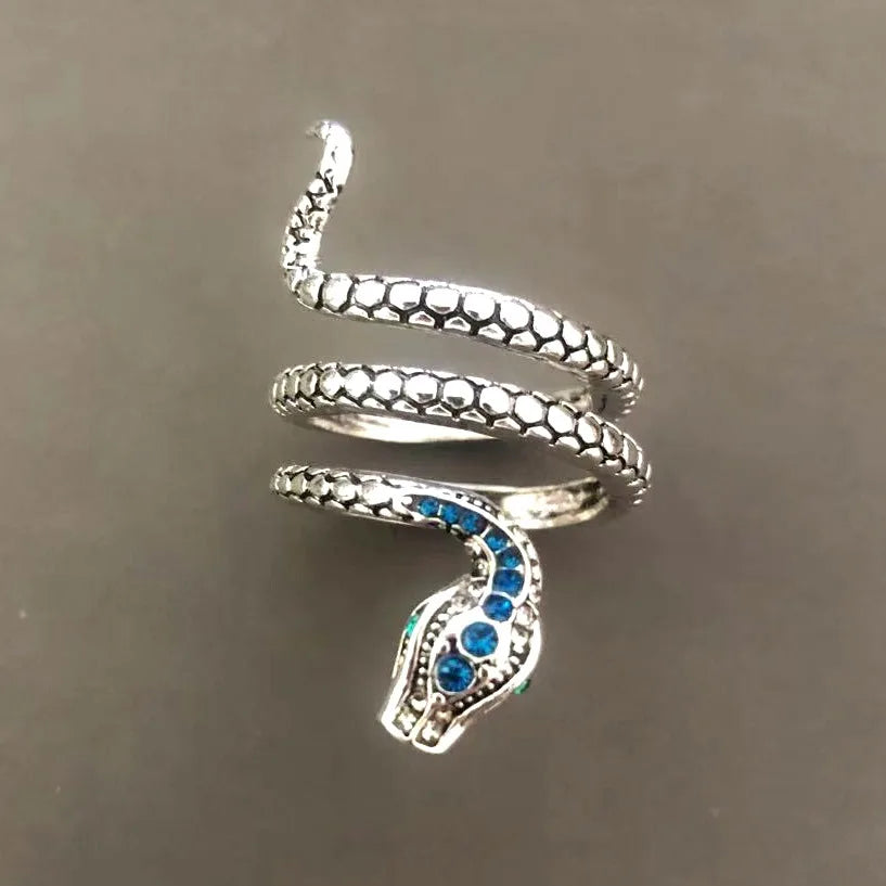 Embrace Elegance with Our Adjustable Snake-Shaped Cocktail Ring – Perfect for Any Occasion!