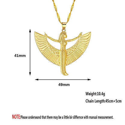 Exquisite Isis Goddess Pendant Necklace - Ancient Egyptian Inspired Jewelry for Women - Perfect Gift for Her