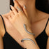 Elevate Your Style with the 2025 Punk Snake Bangles Ring Set - Aesthetic Cuff Bracelet for Women