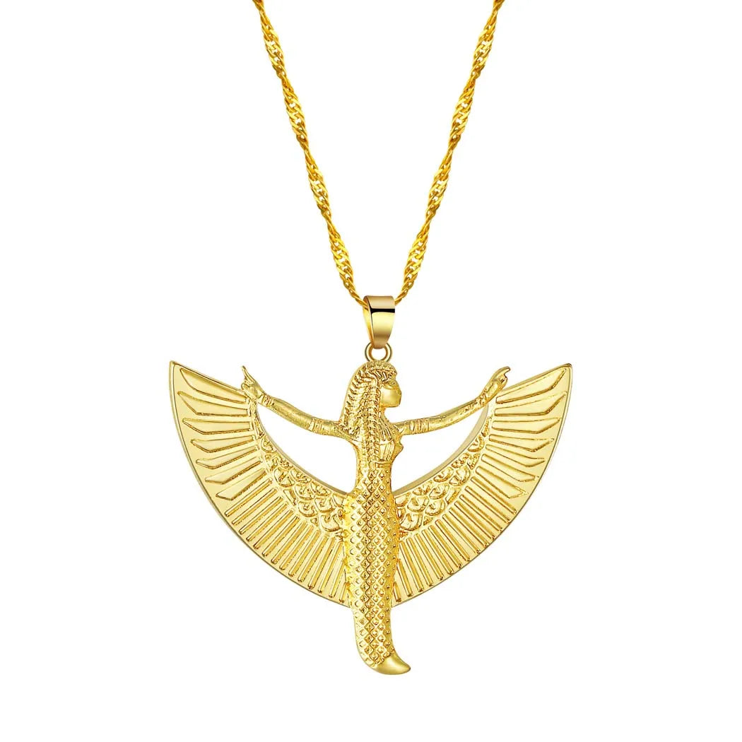 Exquisite Isis Goddess Pendant Necklace - Ancient Egyptian Inspired Jewelry for Women - Perfect Gift for Her