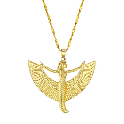 Exquisite Isis Goddess Pendant Necklace - Ancient Egyptian Inspired Jewelry for Women - Perfect Gift for Her