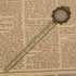 2-Piece 20mm Ruler Bookmark Base – Cabochon Setting (Vintage Metal)