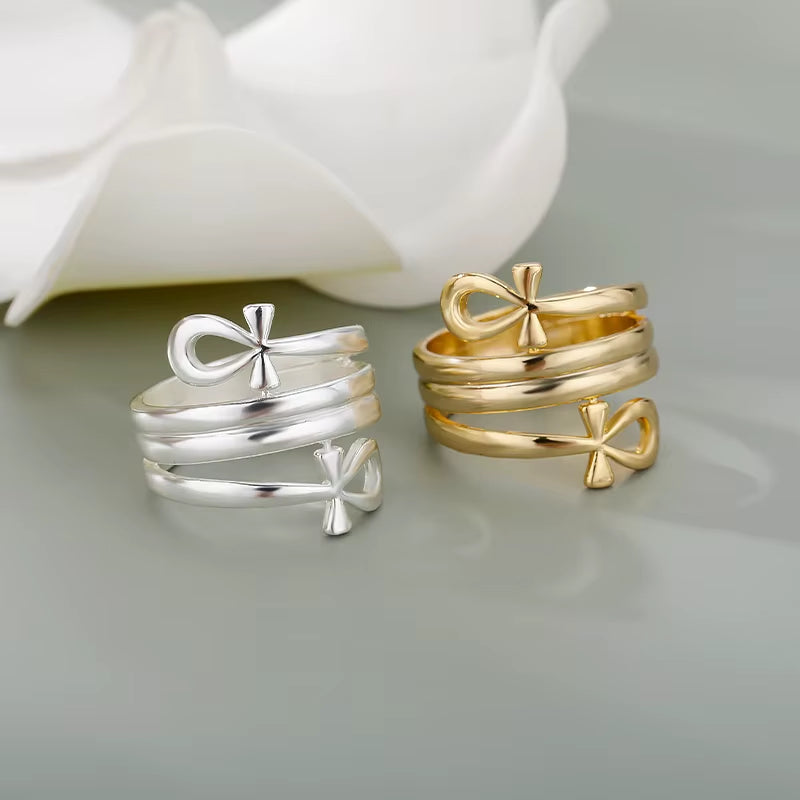 Gold-Tone Stainless Steel Adjustable Band (Unisex) 
