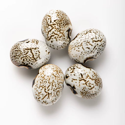 Imperial Kiln Ceramic Beads 5-Piece Porcelain Set – Vintage Restoration Style (