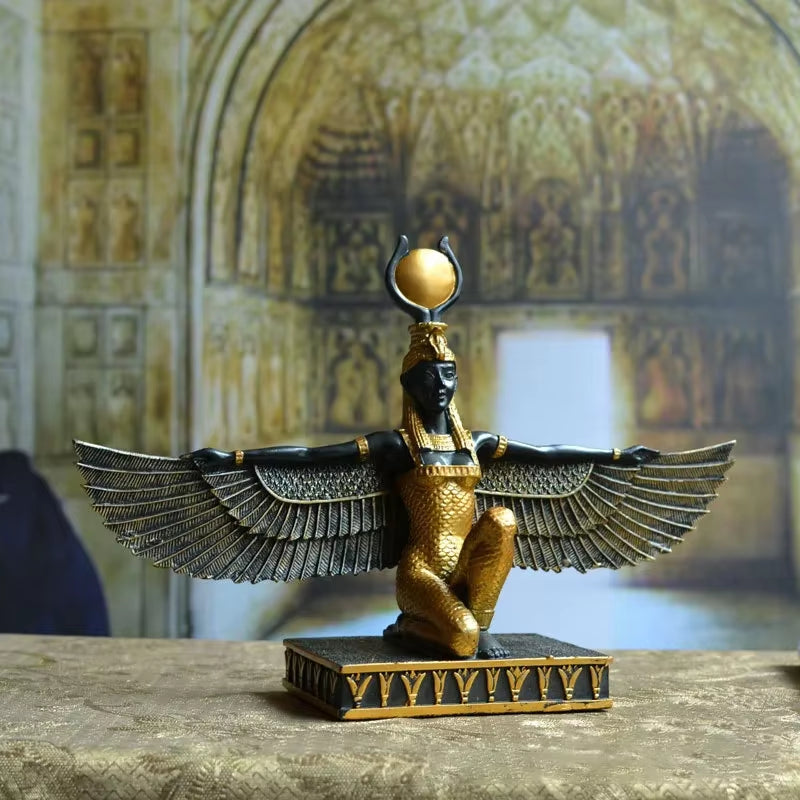 The Temple Relics Collection Pyramid • Obelisk • Isis Guardian Sculpture
