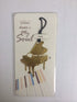 Musical Instrument Metal Bookmark - Organ Harp 