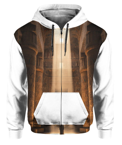 Awaken The Lineage - Sacred Symbol Unisex Zip Hoodie