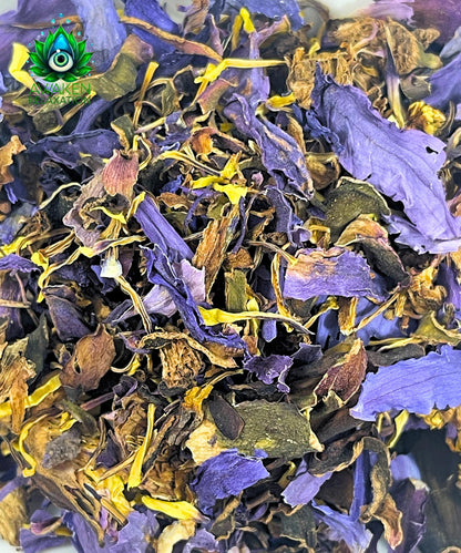 Egyptian Blue Lotus (Nymphaea caerulea) Cut &amp; Sifted – Botanical Flower