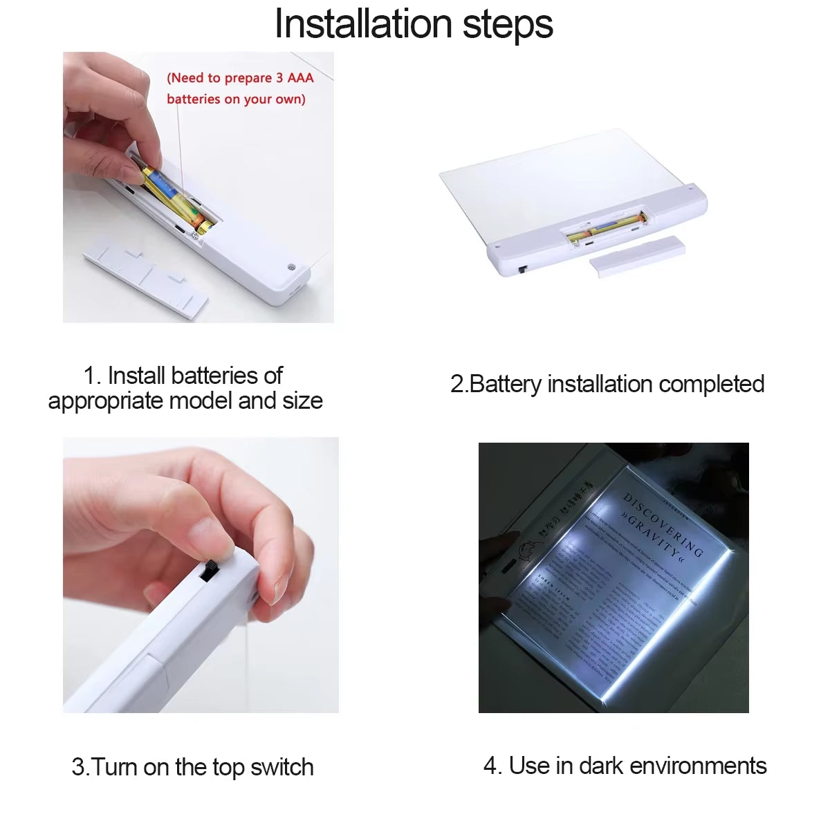 Luminous Archive Reading Light – LED Eye-Protecting Night Light (Portable Bookmark Design)